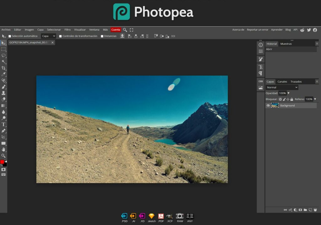 alternativa a photoshop se llama photopea