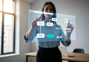 persona creando aplicaciones web sin usar codigo con Lovable IA